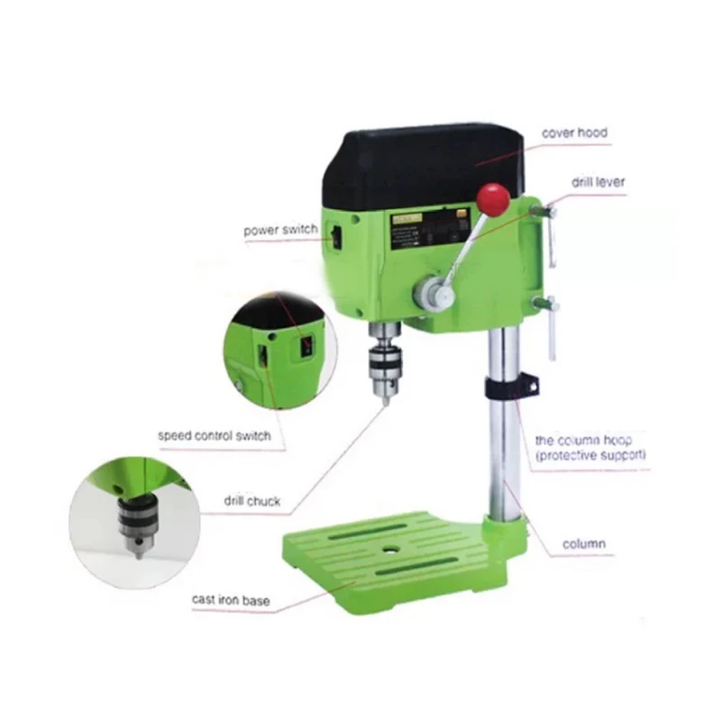 Micro Wood Turning Lathe Beads Machine - Mini Benchtop BG-3306 Variable Speed Wood