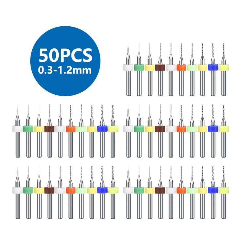 XCAN PCB Mũi 50 Chiếc 0.3-1.2M - đánh giá và giá Pcb Micro Carbide Drill Bits 0.3-1.2Mm