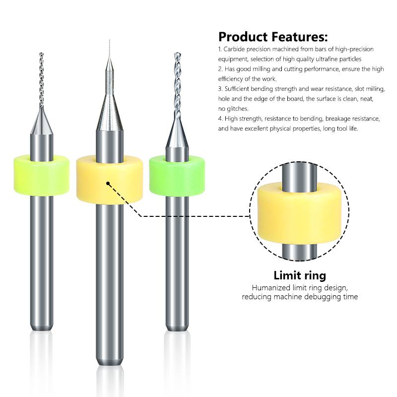 10 Cái/bộ 0.1Mm-Cao 3.175Mm Ch - đánh giá và giá Pcb Micro Carbide Drill Bits 0.3-1.2Mm