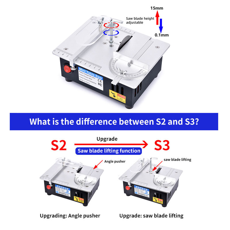 96W 24V Mini Multifunctional T - đánh giá và giá Mini Circular Table Saw Diy Woodworking