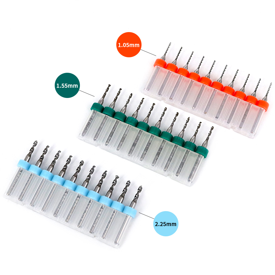 VACK 10 Chiếc PCB Bộ Mũi Khoan - đánh giá và giá Pcb Micro Carbide Drill Bits 0.3-1.2Mm