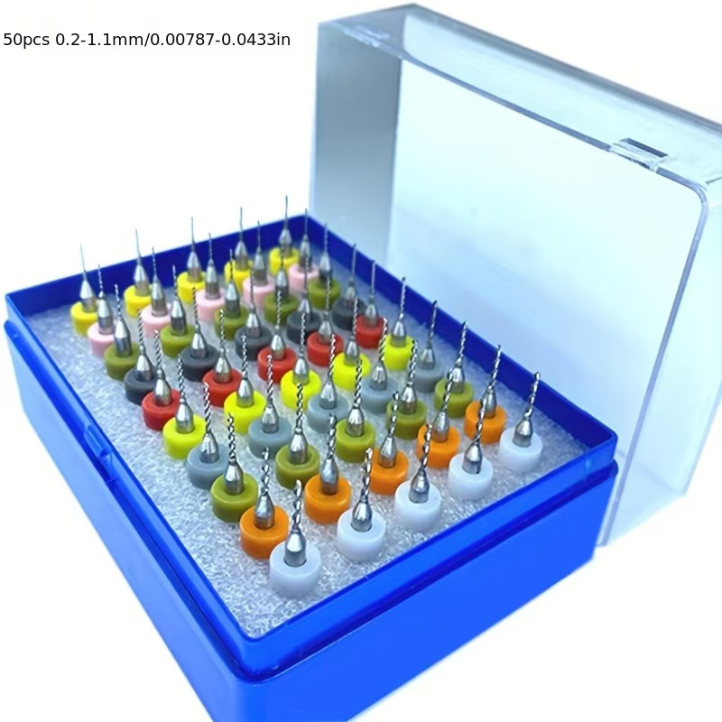 50pcs /10pcs Carbide Micro Dri - đánh giá và giá Pcb Micro Carbide Drill Bits 0.3-1.2Mm