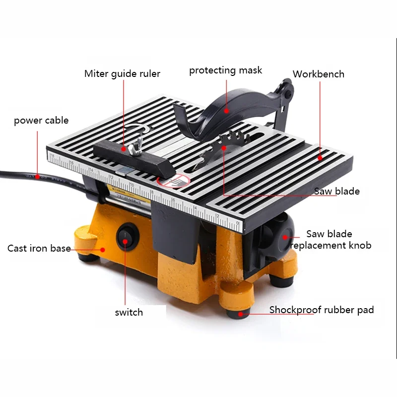 2025 JIF-DC-100 Mini Table Saw - đánh giá và giá Mini Circular Table Saw Diy Woodworking