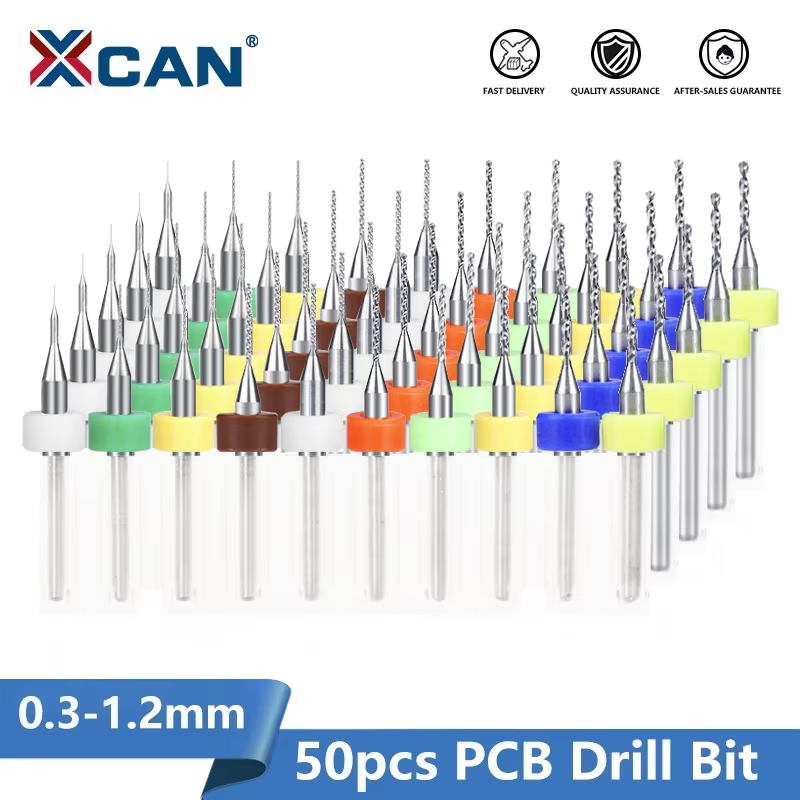XCAN 20/50pcs PCB Drill Bit 0. - đánh giá và giá Pcb Micro Carbide Drill Bits 0.3-1.2Mm