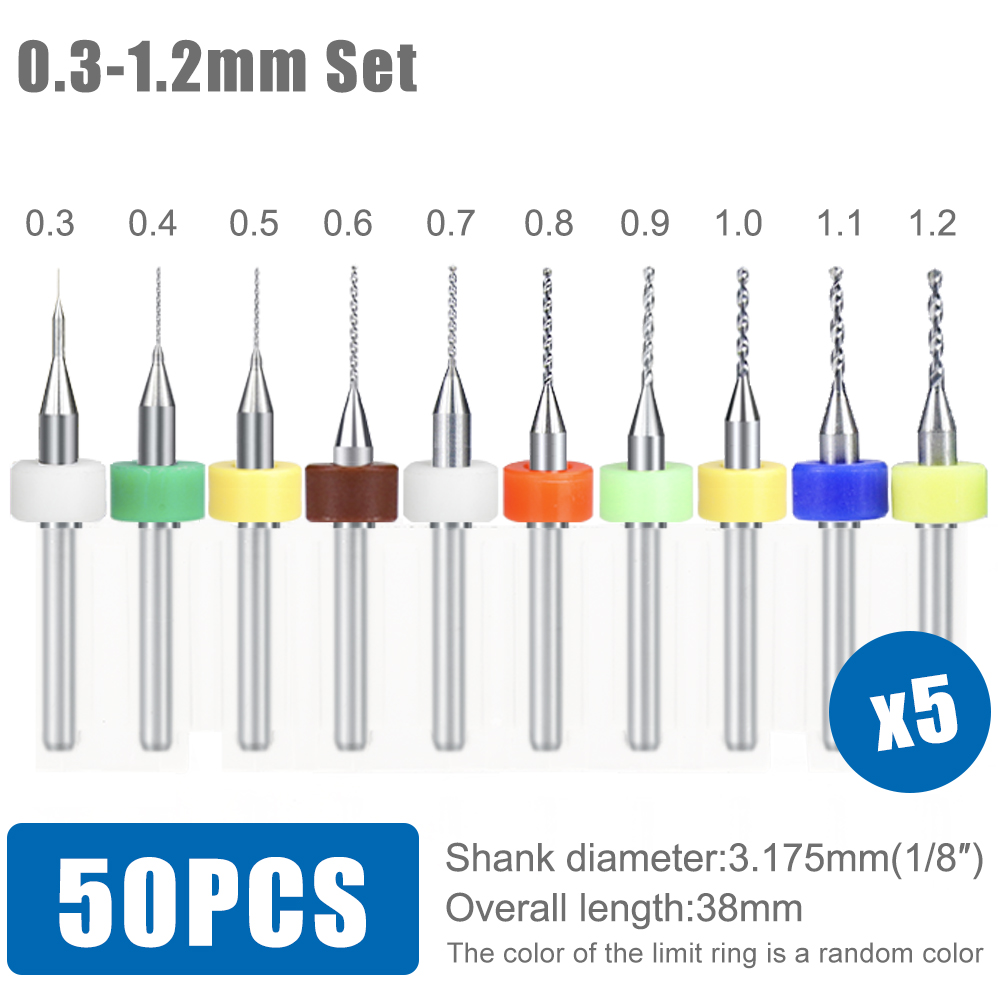 XCAN 20/50pcs PCB Drill Bit 0. - đánh giá và giá Pcb Micro Carbide Drill Bits 0.3-1.2Mm